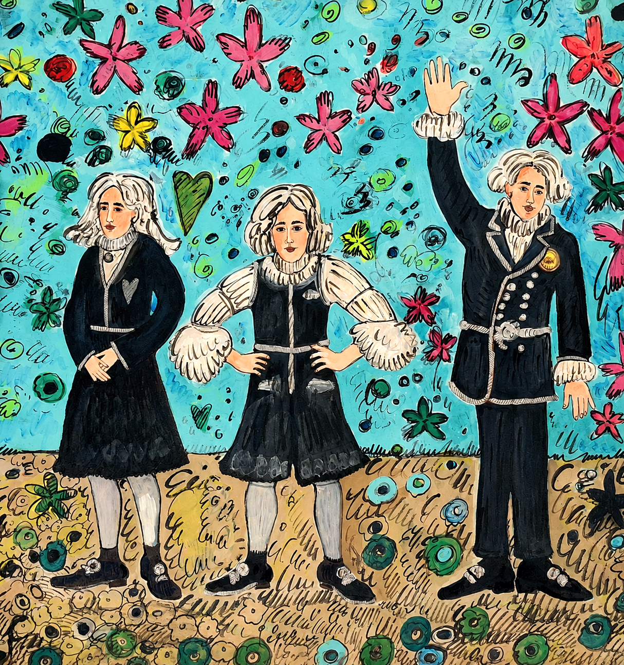 A trio of historical time travelers